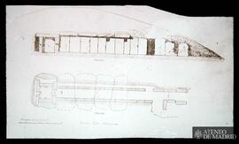Antequera. Planta y sección de la Tumba segunda