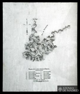 Ortigueira (La Coruña). Situación de los castros de la ría de Ortigueira