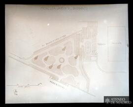 Moncloa. Jardín del Barranco (1918). Dibujo de Winthuysen [Jardín del palacete de la Moncloa] Madrid