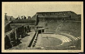 Tarjeta postal del Teatro Trágico o Teatro Grande de Pompeya editada por R. Zedda di Vincenzo Car...
