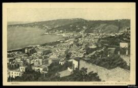 Tarjeta postal de vista panorámica de Nápoles desde el Belvedere editada por Ditta R. Zedda di Vi...