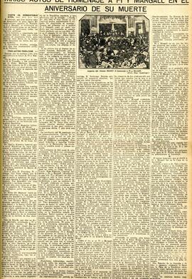 1931-12-01. Reseña del homenaje a Pi y Margall. El Liberal (Madrid)