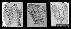 Tres modelos de corsé, el primero en hierro