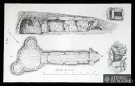 Planta, sección y alzado de cuevas