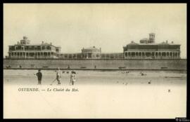 Tarjeta postal de vista exterior del Chalet du Roi en Ostende  editada por Th. van den Heuvel en ...