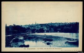 Tarjeta postal de vista panorámica de Angulema y el Port de l'Houmeau editada por A. Gilbert en l...