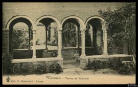Tarjeta postal de la Tumba de Julieta en Verona editada por [Oreste] Onestinghel en la misma ciudad.