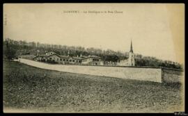 Tarjeta postal de vista panorámica de la Basílica del Bois-Chenu, iglesia bautismal de Juana de A...