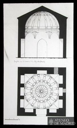 Planta y sección de la Capilla del Convento de La Mejorada de Olmedo (Valladolid). (Dibujo de Vic...