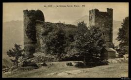 Tarjeta postal de vista exterior del Château Sainte Marie editada por los Bloc Frères en Burdeos