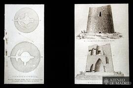 Cerdeña. "Nouraghe Nieddu". "Plan du rez-de-chaussée et du premier étage" / &...