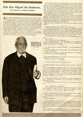 1931-04-03. Una tarde con Unamuno en el Ateneo. Nuevo mundo (Madrid)