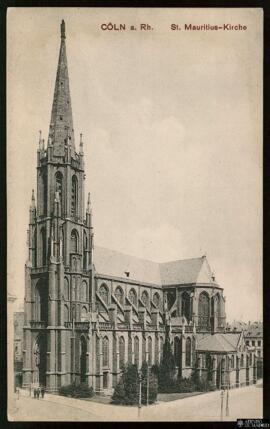 Tarjeta postal de la Iglesia de San Mauricio o Saint Mauritius-Kirche en Colonia editada por Heis...