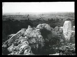 Torre de Gaumes (Menorca). Ruinas de un edificio