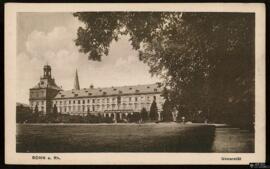 Tarjeta postal de vista exterior de la Universidad de Bonn editada por la Kustanstalt N. Dienst c...