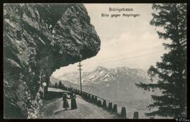 Tarjeta postal de la Brünigstrasse de Lucerna con vista hacia la comuna de Meiringen editada por ...