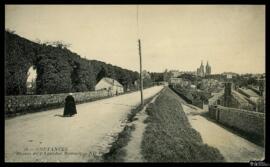 Tarjeta postal de vista panorámica de las ruinas del Acueducto Romano de Coutances editada por lo...