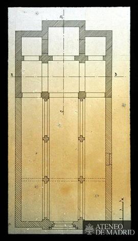 Planta actual de la iglesia de Bamba de Valladolid.