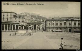 Tarjeta postal de vista exterior del Palacio de la Prefectura o Palazzo della Prefettura de Nápoles