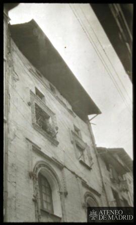 Detalle de la fachada de un edificio