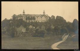 Tarjeta postal de vista exterior del Castillo de Plön (Schleswig-Holstein, Alemania), fotografía ...