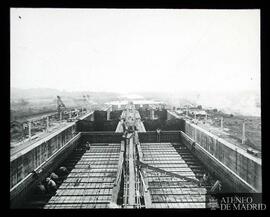 
¿Obras de construcción de un canal?

