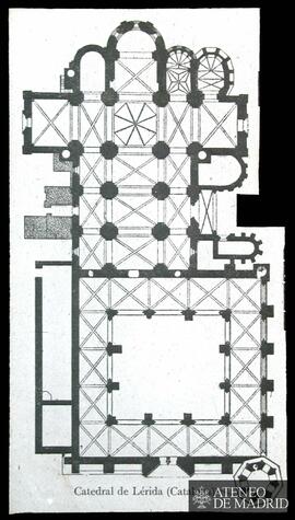 Planta de la Catedral de Lérida.