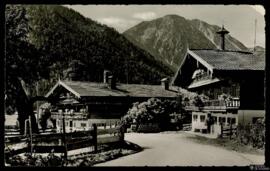 Tarjeta postal circulada de vista exterior de Osterhofen bei Bayrischzell, Baviera, remitida por ...