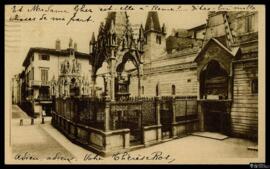 Tarjeta postal de los Arche scaligere, monumentos funerarios de la familia Scaligeri o Della Scal...