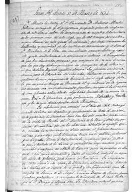 1844, Actas de la Sección de Literatura y Bellas Artes