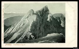 Tarjeta postal de vista del paisaje del Tomlishorn, el pico montañoso más alto del macizo del Pil...