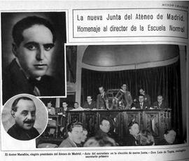 1930-03-26. Nueva Junta del Ateneo de Madrid. Mundo gráfico (Madrid)