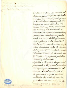 1848-10-13. Carta de Antonio Alcalá Galiano
