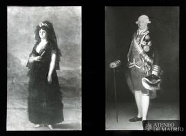 Madrid. Museo del Prado. 728. Goya, Francisco de: "La reina María Luisa" (1799) / 727. ...