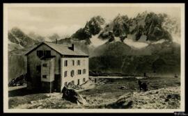 Tarjeta postal de vista del paisaje del Plan-Pratz, punto de acceso para las actividades alpinas ...
