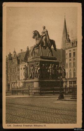 Tarjeta postal del Monumento al Káiser Guillermo III o Denkmal Friedrich Wilhelms III en Colonia ...