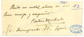 Firma autógrafa de Antonio Machado