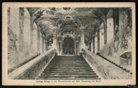 Tarjeta postal de la Heilige Stiege de la Capilla de Kreuzberg, distrito en Bonn, editada por el ...