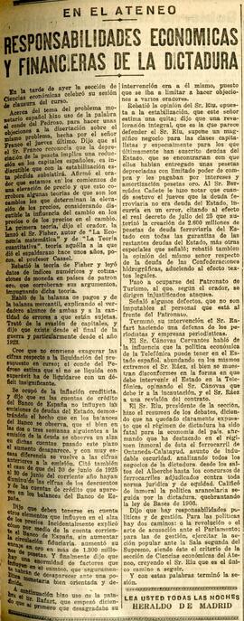 1930-07-20. Extracto de la clausura de la discusión sobre responsabilidades económicas de la dict...