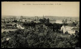 Tarjeta postal de vista panorámica de Dijon desde lo alto de la Creux-d'Enfer editada por Louis V...