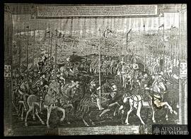 
Madrid. Palacio Real. Tapiz de la conquista de Túnez [tema: las tropas desfilan en Barcelona ant...