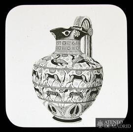 
Oinochoe aus Kamiros (R.-C. 49) [Cerámica griega Oinokhoe]
