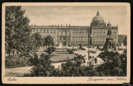 Tarjeta postal del Jardín de Recreo del Palacio Real de Berlín
