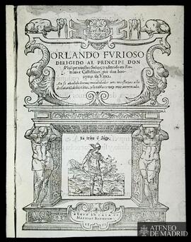 Ariosto, Ludovico: "Orlando Furioso" / traducido por Jerónimo de Vrrea. Lión, Casa de M...