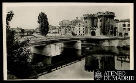 Tarjeta postal de vista panorámica de la Torre y el Puente Chausée en Verdún editada por Frémont ...