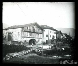 Elizondo (Navarra). Vista general de casas rurales