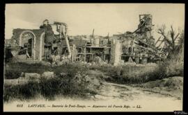 Tarjeta postal de las ruinas de la azucarera de Pont-Rouge en Laffaux editada por Lévy Fils et Ci...