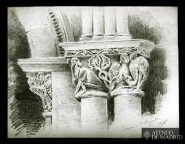 Capiteles de la Colegiata de Soria.  (1915)