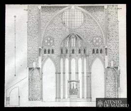 Sección transversal de la catedral de Gerona