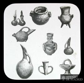 
Troianische Thongefässe, verschiedene Formen [Troya. Tipología de formas de cerámica]

